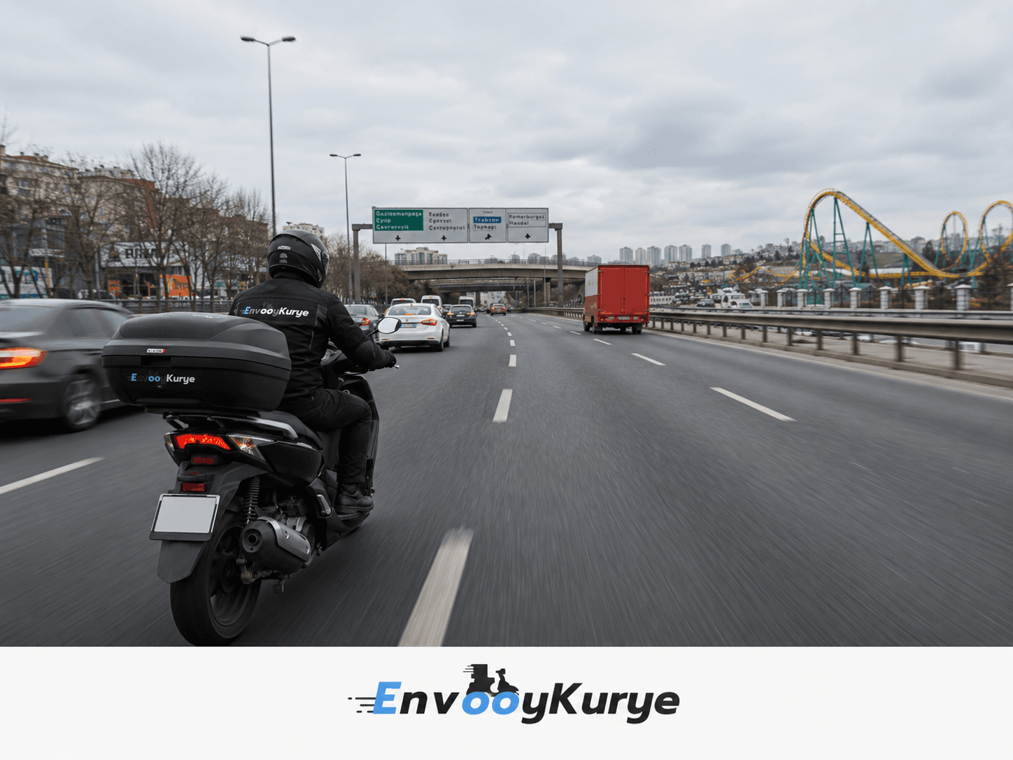 Gaziosmanpaşa’da esnaf paketi, ticari evrak ve kısa rota teslimatı yapan Envoy Kurye ekibi