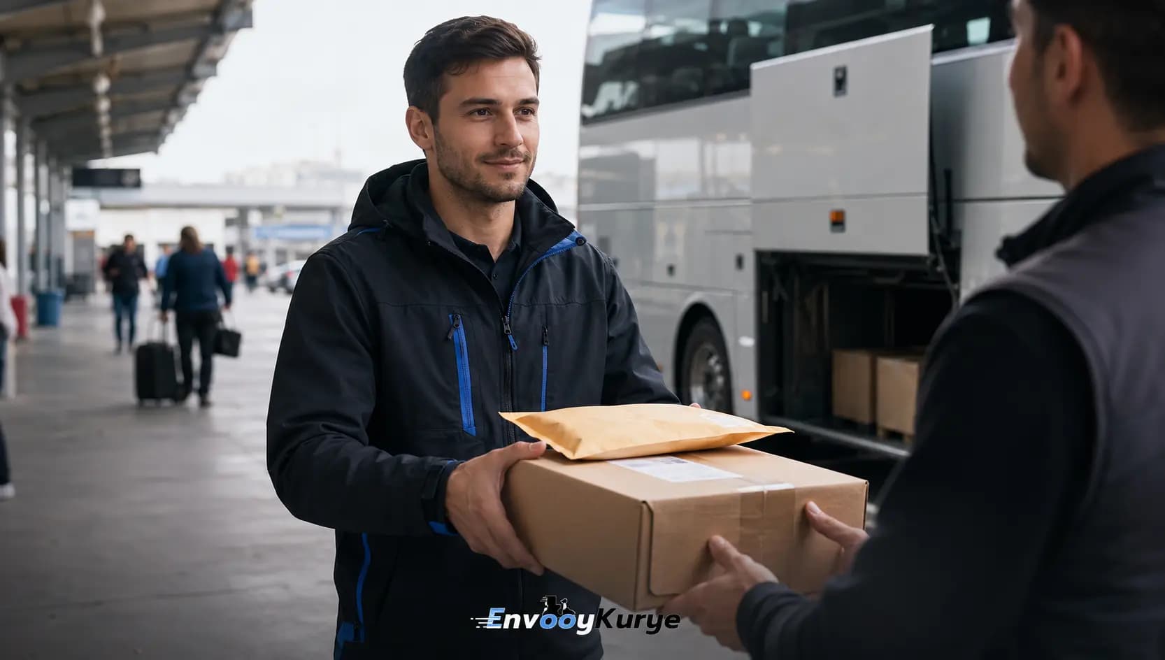 Otogar Kurye Gönderilerinde Paket ve Evrak Teslimatı yazısı için hazırlanmış ana blog görseli