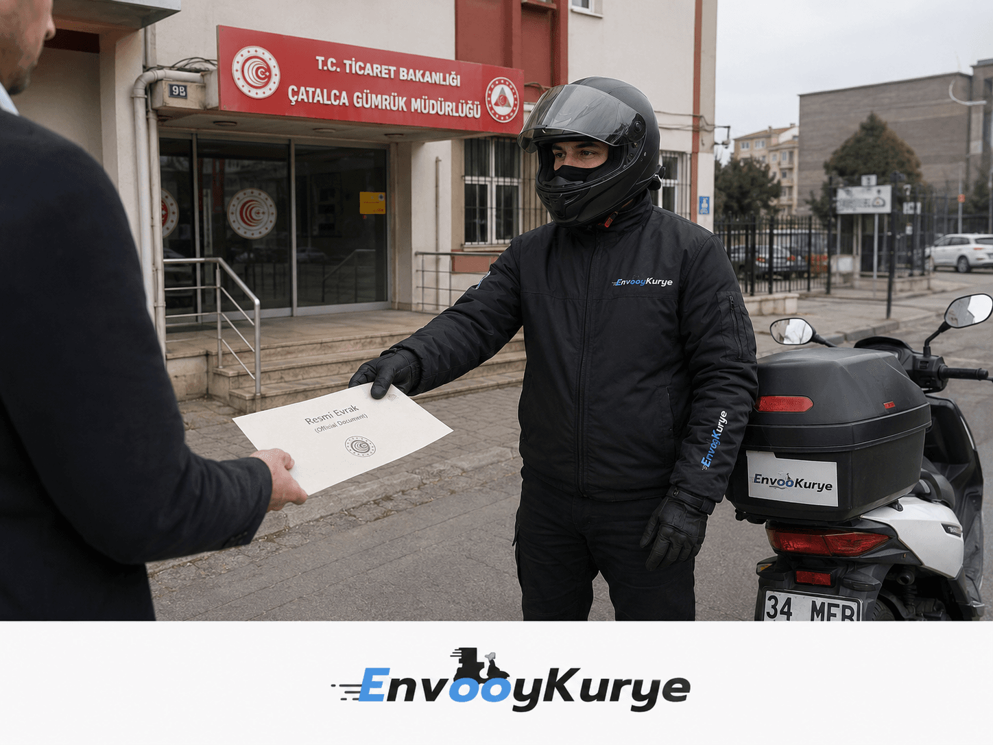 Çatalca’da resmi evrak, sanayi parçası ve kırsal rota teslimatı yapan Envoy Kurye ekibi