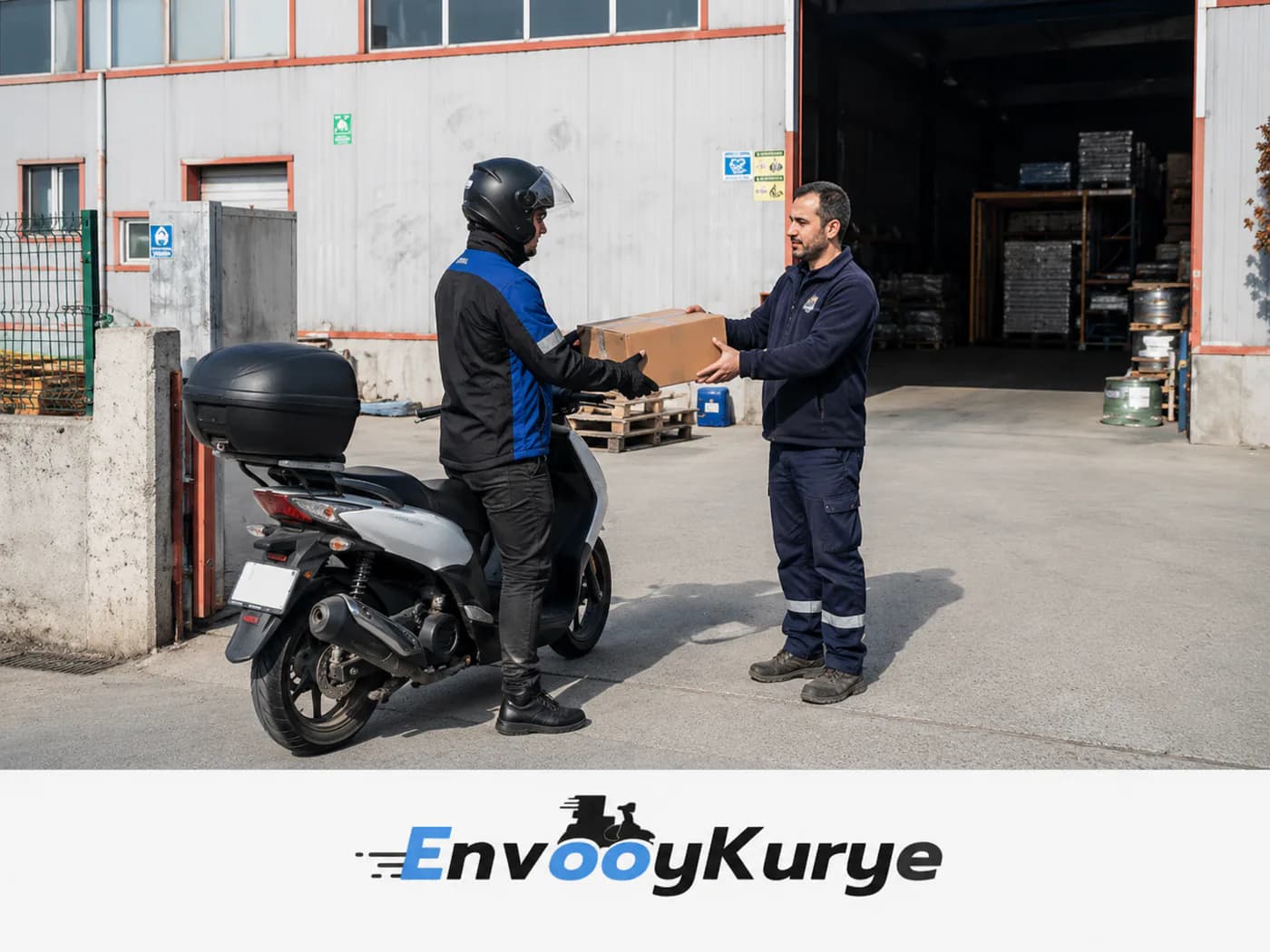 Esenyurt Kıraç ve Akçaburgaz çevresinde depo çıkışı ve araçlı koli teslim eden Envoy Kurye ekibi